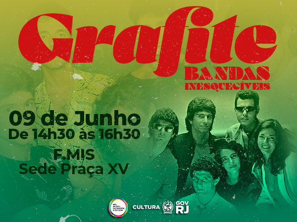 Projeto Bandas Inesquecíveis homenageia a Banda Grafite na Sala Glauber Rocha